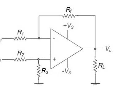 differential amplifier using opamp