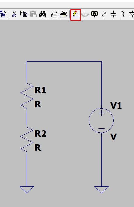 ltspice voltage divider