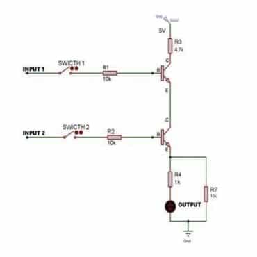 logic transistor and gate